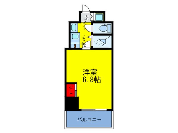 エス・キュート西天満の物件間取画像